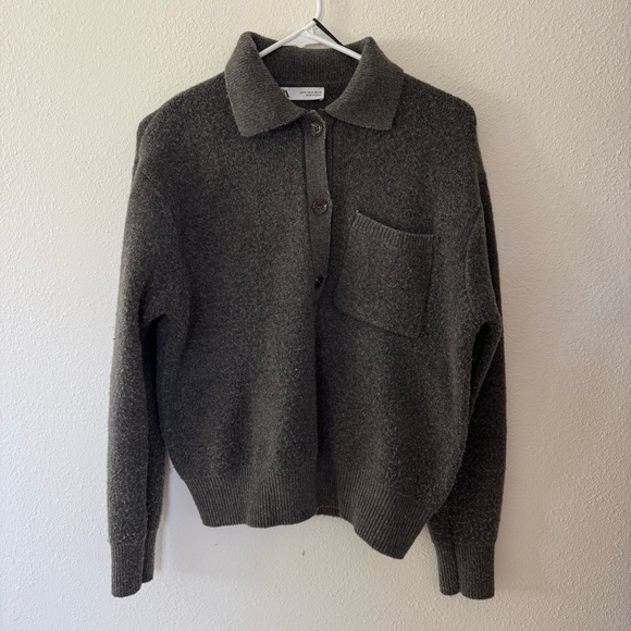 Zara Sweaters - Zara Charcoal Button-Up Sweater